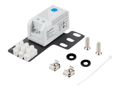 Lanberg Closed-loop thermostat 10A for rack cabinets with 19" ear and terminal block | AK-1505-S | Gray