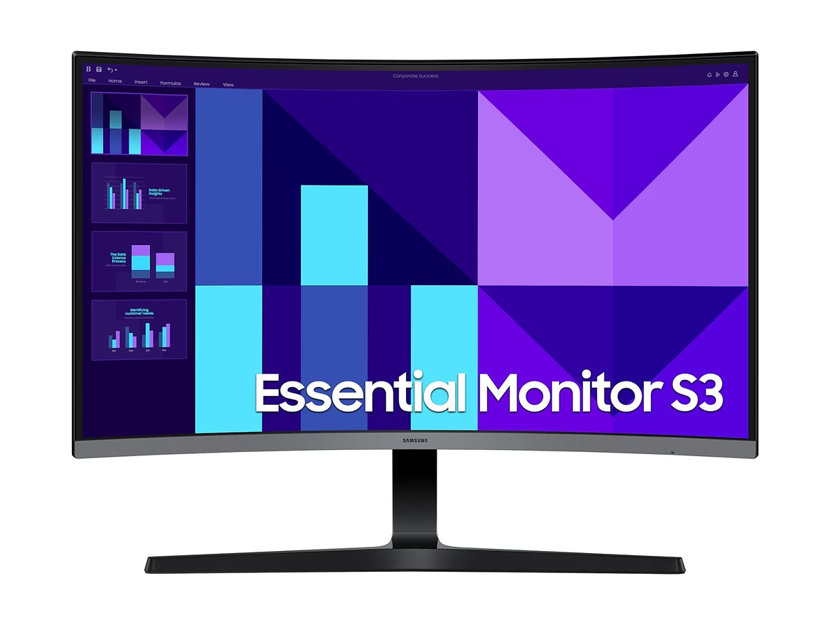 Samsung | LS27D390GAUXEN | 27 " | VA | FHD | 16:9 | 100 Hz | 4 ms | 1920 x 1080 pixels | 250 cd/m² | HDMI ports quantity 1 | Black - Image 2