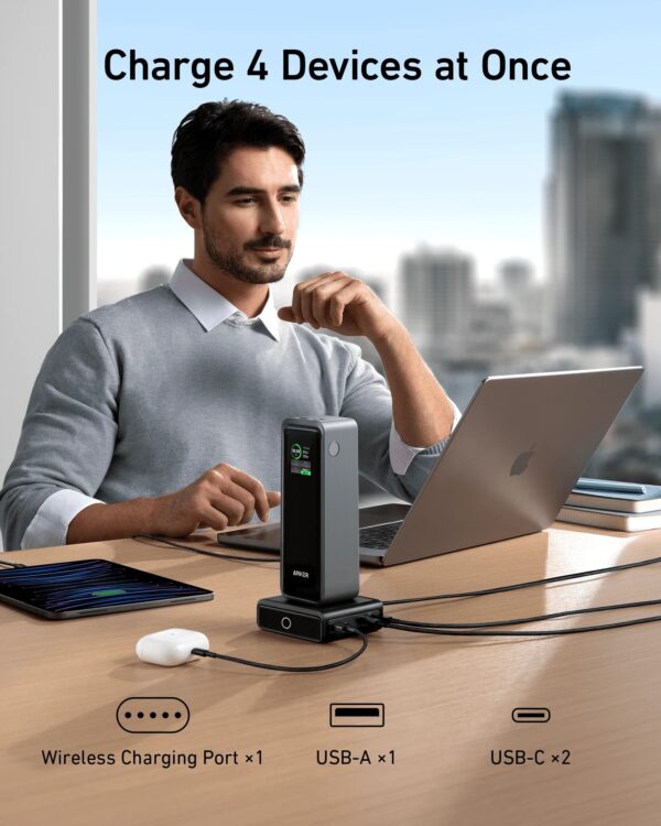 Anker Prime Charging Base for Power Bank, 100W | A1902311 | Black - Image 5