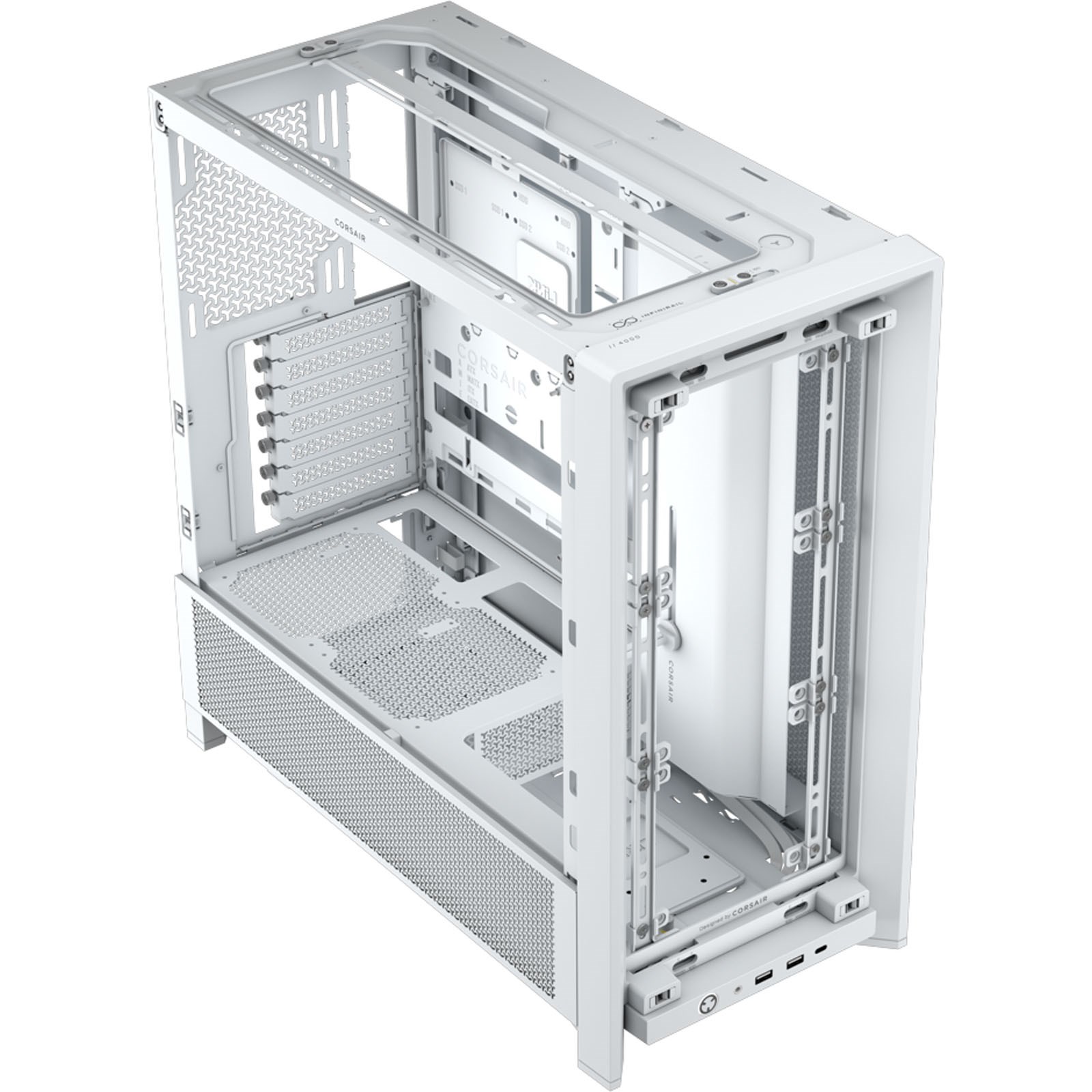 Corsair PC Case | Frame 4000D Modular | White | Mid-Tower | Power supply included No - Image 7