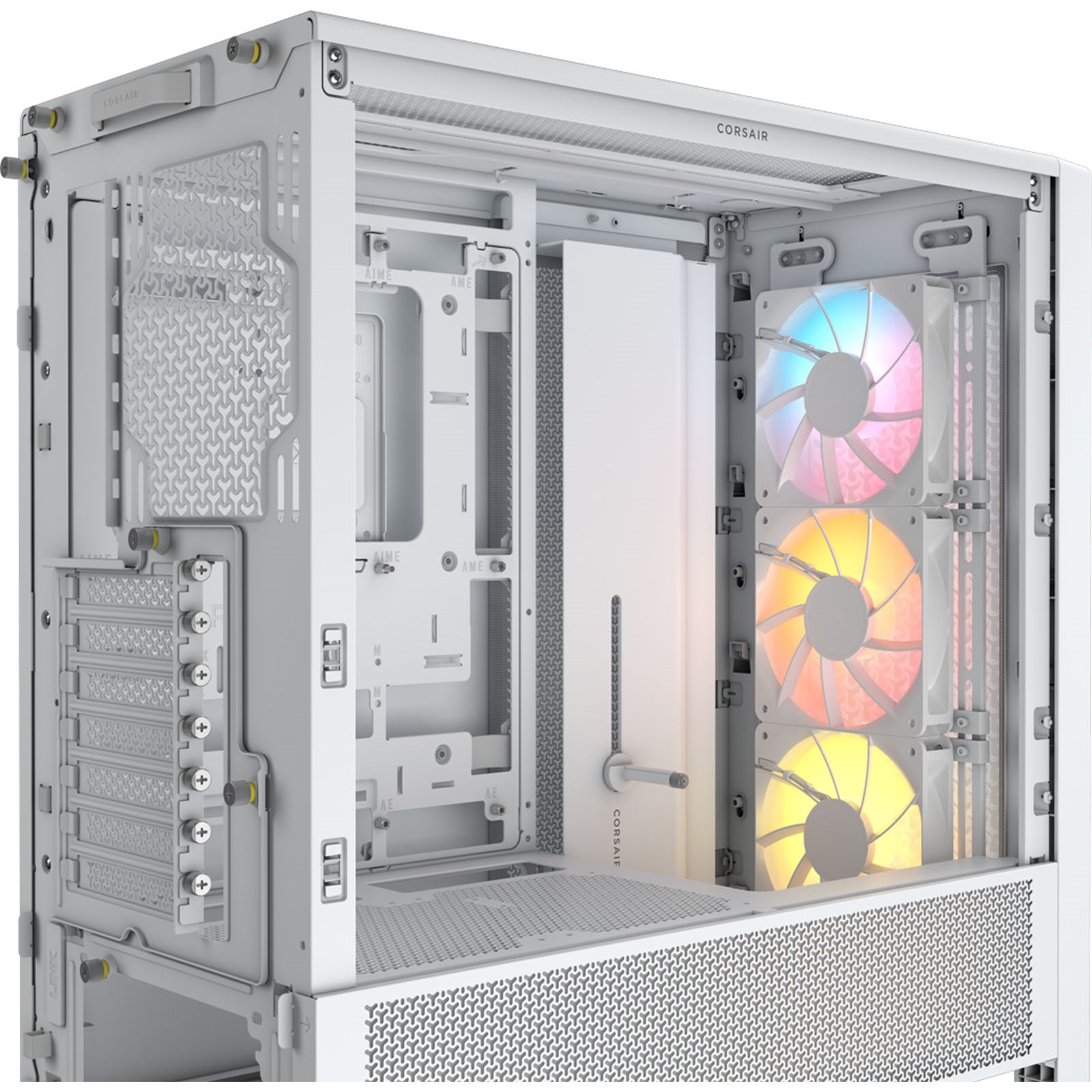 Corsair PC Case | Frame 4000D RS ARGB Modular | White | Mid-Tower | Power supply included No - Image 7