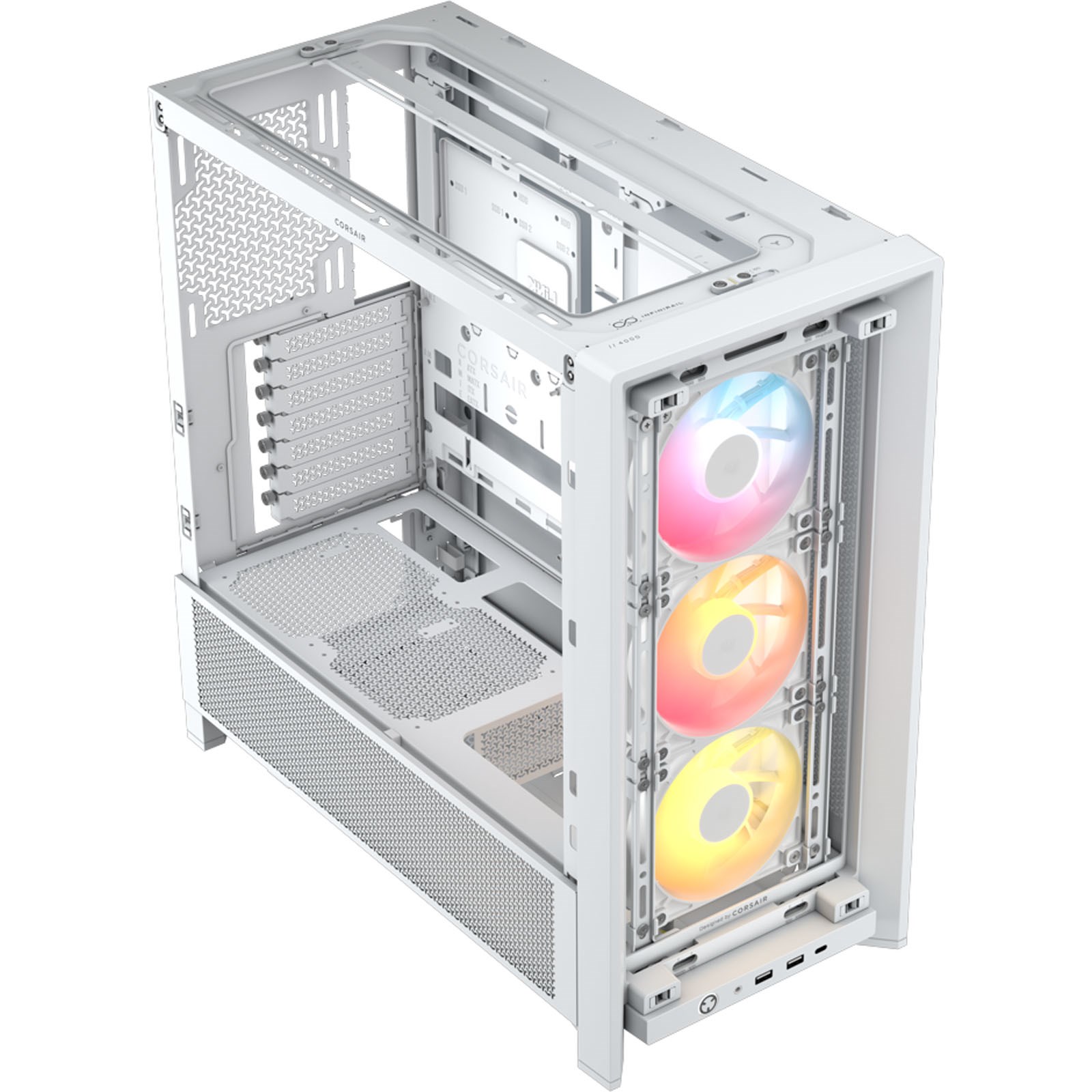 Corsair PC Case | Frame 4000D RS ARGB Modular | White | Mid-Tower | Power supply included No - Image 8