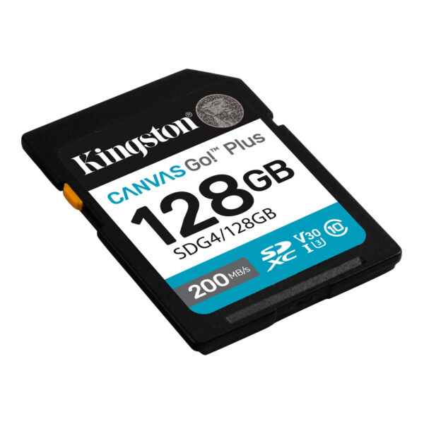 Kingston | Canvas Go! Plus | 128 GB | SD | Flash memory class Class 10, UHS-I, U3, V30 - Image 3