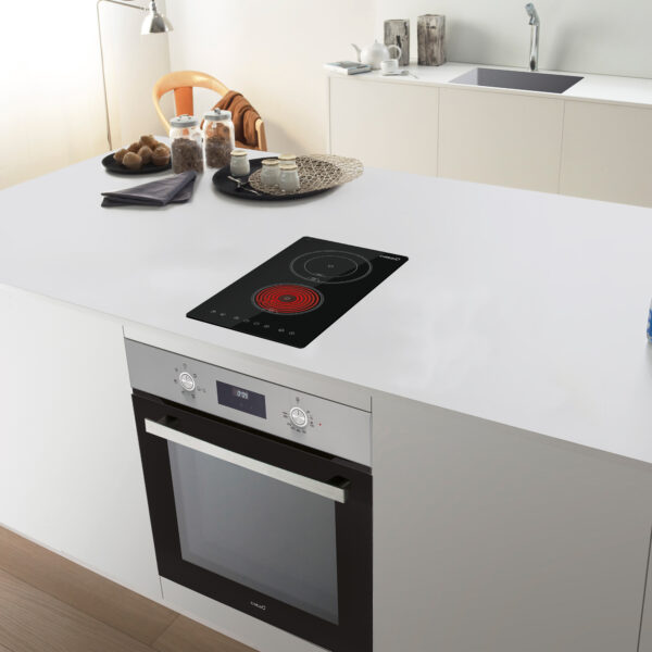CATA Hob | TD 3002 BK | Vitroceramic | Number of burners/cooking zones 2 | Touch | Timer | Black - Image 6