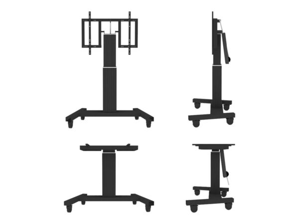 Neomounts Floor stand | PLASMA-M2500TBLACK TV trolley | Adjustable Height, Tilt | 42-100 " | Maximum weight (capacity) 150 kg | Black - Image 10