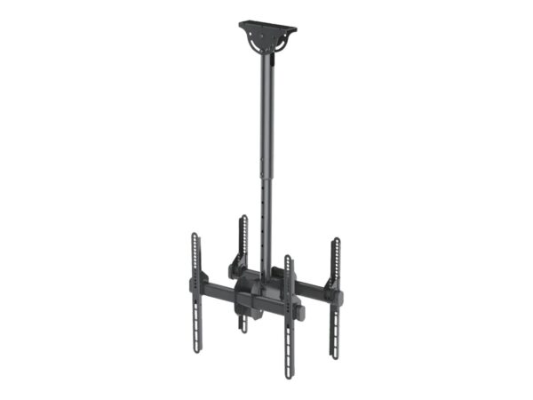Neomounts NM-C440DBLACK Dual monitor/TV mount ceiling | Adjustable Height, Rotate, Tilt, Swivel | 32-60 " | Maximum weight (capacity) 45 kg | Black - Image 4