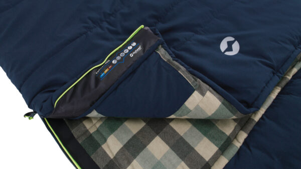 Outwell | Camper Lux | Sleeping Bag | 235 x 90 cm | -23/0 °C | Left Zipper - Image 5