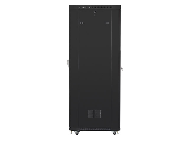 Lanberg | Rack cabinet 19" free-standing 27U/800x1200 (flat pack) with mesh door, LCD | FF01-8227-23BL | Black - Image 2
