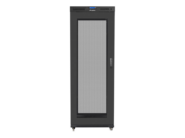 Lanberg | Rack cabinet 19" free-standing 27U/800x1200 (flat pack) with mesh door, LCD | FF01-8227-23BL | Black - Image 4