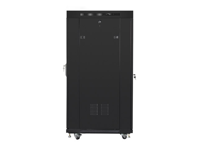 Lanberg | Rack cabinet 19" free-standing 27U/800x1200 (flat pack) with glass door, LCD | FF01-8227-12BL | Black - Image 4