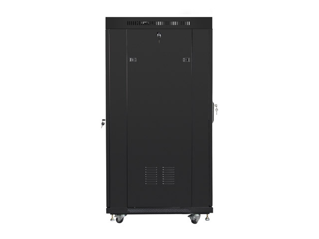 Lanberg | Rack cabinet 19" free-standing 27U/800x1200 (flat pack) with glass door, LCD | FF01-8227-12BL | Black - Image 5