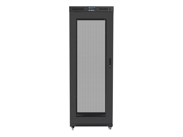 Lanberg | Rack cabinet 19" free-standing 27U/800x1000 (flat pack) with glass door, LCD | FF01-8027-23BL | Black - Image 3