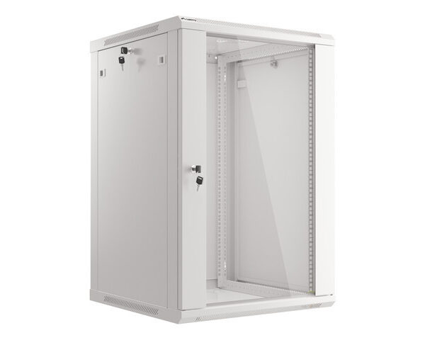 Lanberg | Rack cabinet 19" wall-mount 18U/600x600 (flat pack) | WF01-6618-10S | Grey