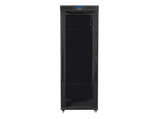 Lanberg | Rack cabinet 19" free-standing 42U/800x800 (flat pack) with glass door, LCD | FF01-8842-12BL | Black - Image 5