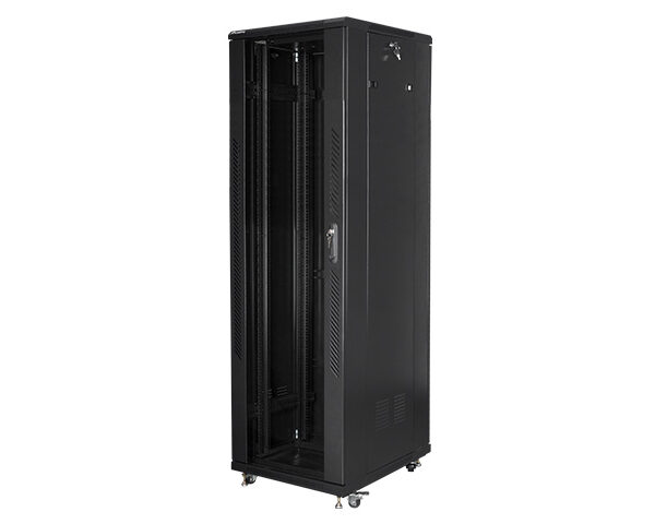 Lanberg | Rack cabinet 19" free-standing 42U/600x800 (flat pack) | FF01-6842-12B | Black