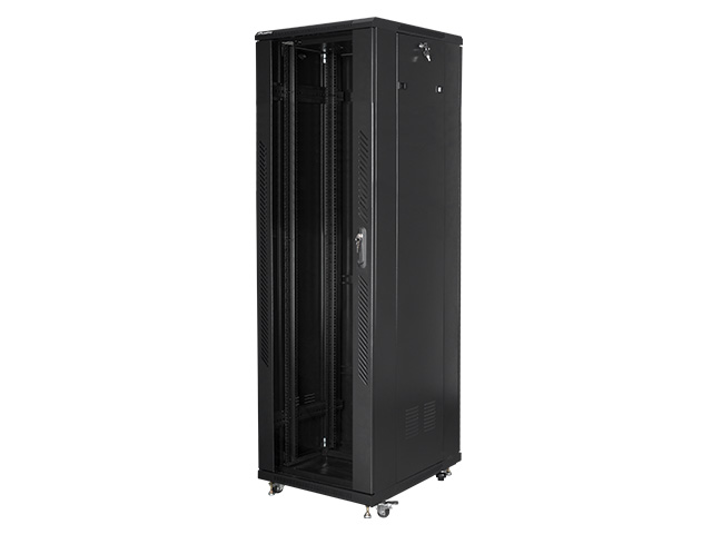 Lanberg | Rack cabinet 19" free-standing 42U/600x800 (flat pack) | FF01-6842-12B | Black