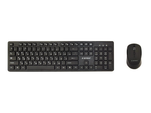 Gembird KBS-WCH-04-RU | Keyboard and Mouse Set | Wireless | Russian | Black - Image 2