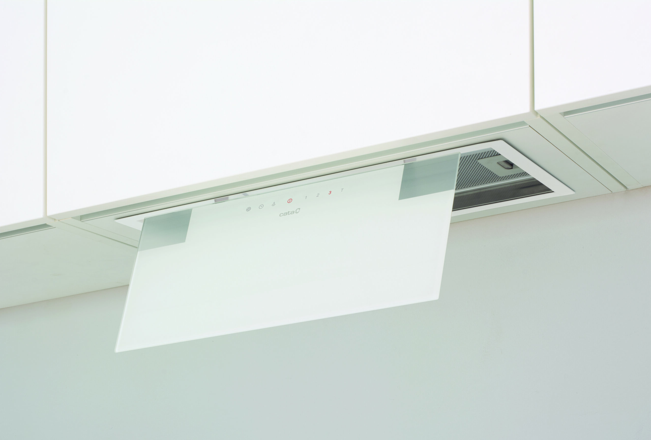 CATA | Hood | GC DUAL A 45 XGWH | Canopy | Energy efficiency class A | Width 45 cm | 820 m³/h | Touch control | LED | White glass - Image 4