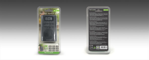 Muse | Pocket radio | M-03R | Black - Image 4