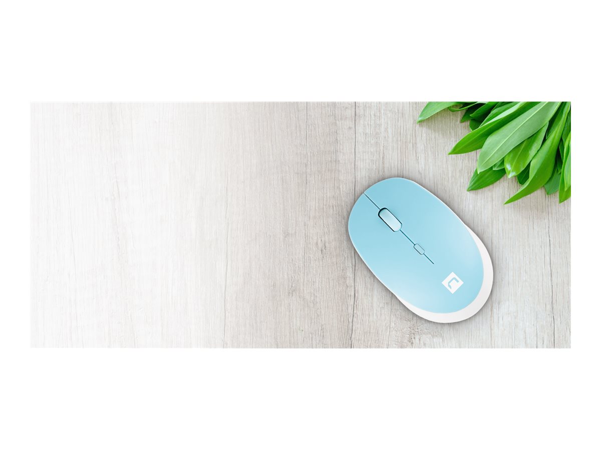 Natec | Mouse | Harrier 2 | Wireless | Bluetooth | White/Blue - Image 5