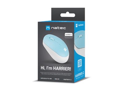 Natec | Mouse | Harrier 2 | Wireless | Bluetooth | White/Blue - Image 12