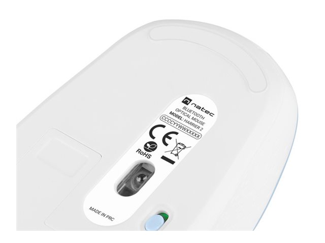 Natec | Mouse | Harrier 2 | Wireless | Bluetooth | White/Blue - Image 16
