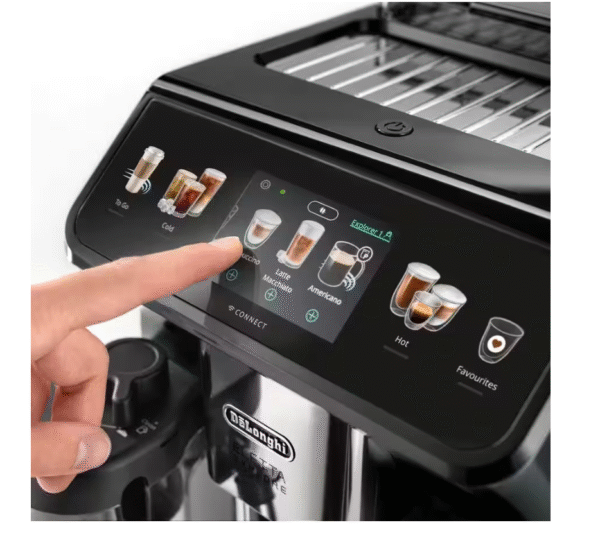 Delonghi Coffee Maker | ECAM450.65.G Eletta Explore | Pump pressure 19 bar | Built-in milk frother | Automatic | 1450 W | Grey - Image 4