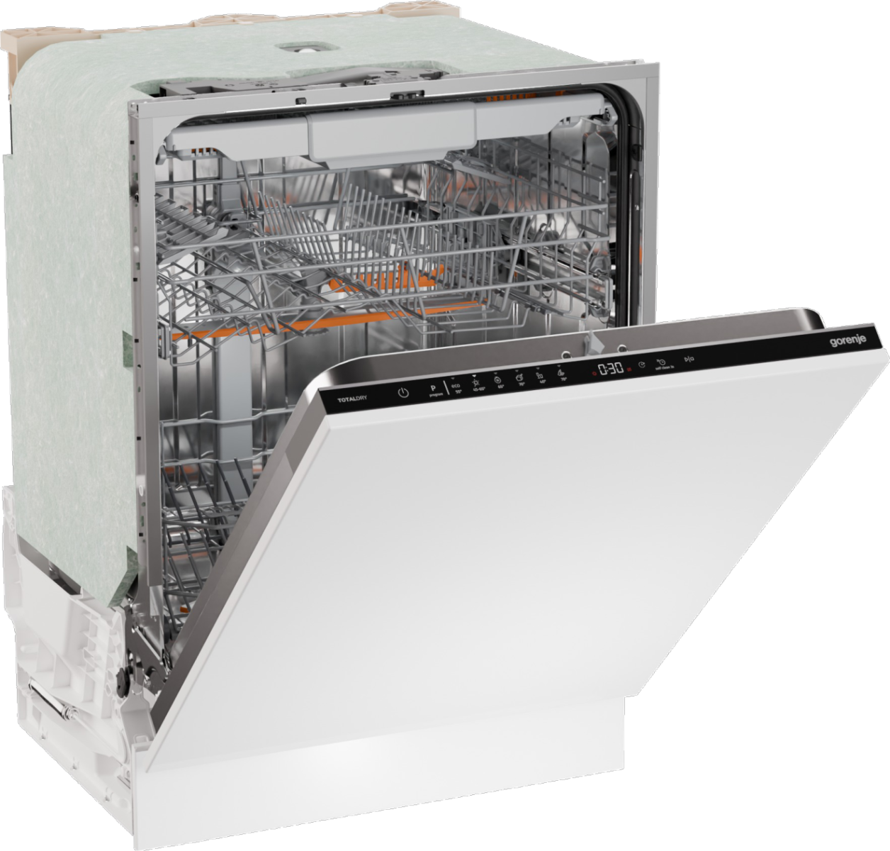 Gorenje Dishwasher | GV16D5 | Built-in | Width 59.8 cm | Number of place settings 16 | Number of programs 6 | Energy efficiency class D | Display | AquaStop function - Image 3