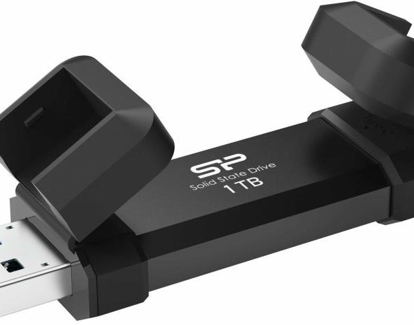 Silicon Power Portable External SSD | DS72 | 1000 GB | USB Type-A, USB Type-C 3.2 Gen 2 | Black