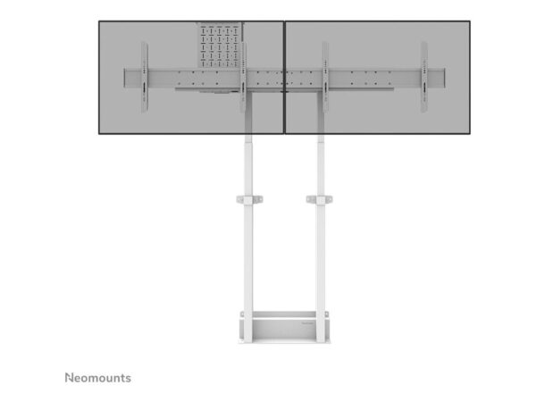 Neomounts Floor stand | ADM-875WH2 Dual screen adapter | Adjustable Height | 42-65 " | Maximum weight (capacity) 40 kg | White - Image 7