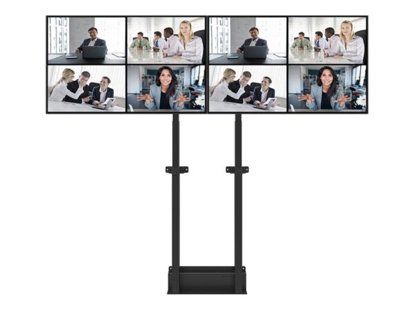 Neomounts Floor stand | ADM-875BL2 Dual screen adapter | Adjustable Height | 42-65 " | Maximum weight (capacity) 40 kg | Black - Image 6