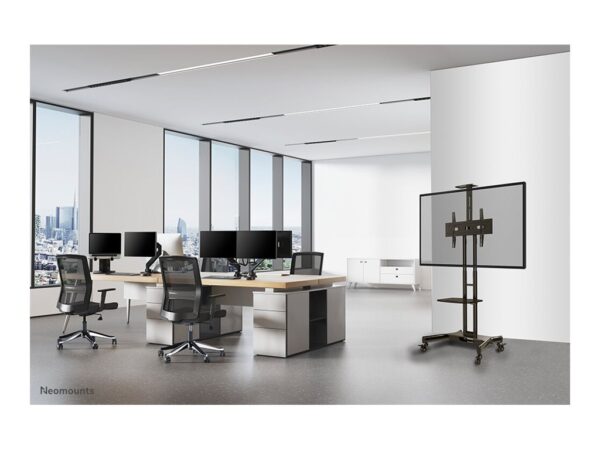 Neomounts Floor stand | NM-M1700BLACK TV trolley | Adjustable Height | 32-75 " | Maximum weight (capacity) 50 kg | Black - Image 11