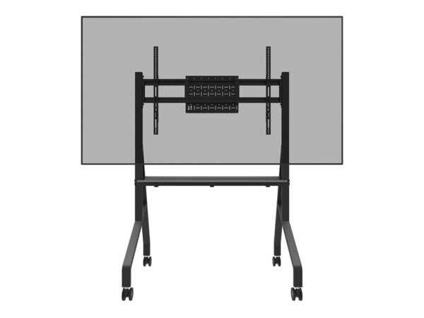 Neomounts Floor stand | FL50-525BL1 TV trolley | Adjustable Height | 55-86 " | Maximum weight (capacity) 76 kg | Black - Image 2