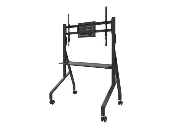 Neomounts Floor stand | FL50-525BL1 TV trolley | Adjustable Height | 55-86 " | Maximum weight (capacity) 76 kg | Black - Image 3