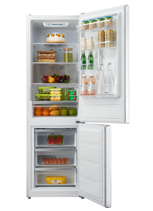Midea Refrigerator | MDRB424FGE01I | Energy efficiency class E | Free standing | Combi | Height 188 cm | No Frost system | Fridge net capacity 224 L | Freezer net capacity 86 L | 42 dB | White - Image 7