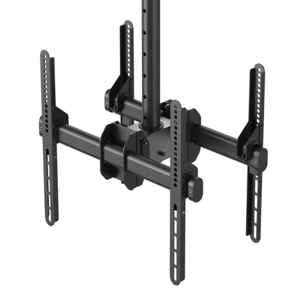 Neomounts NM-C440DBLACK Dual monitor/TV mount ceiling | Adjustable Height, Rotate, Tilt, Swivel | 32-60 " | Maximum weight (capacity) 45 kg | Black - Image 9