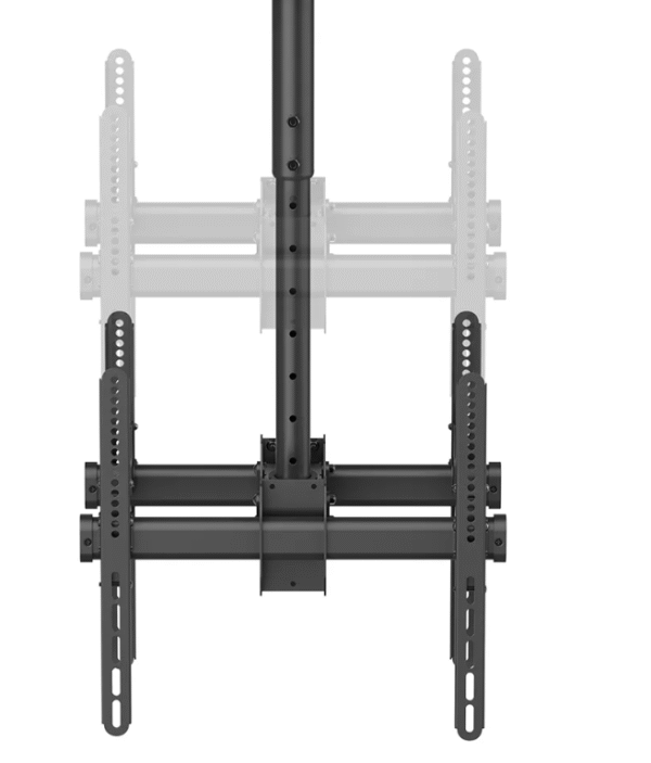 Neomounts NM-C440DBLACK Dual monitor/TV mount ceiling | Adjustable Height, Rotate, Tilt, Swivel | 32-60 " | Maximum weight (capacity) 45 kg | Black - Image 11