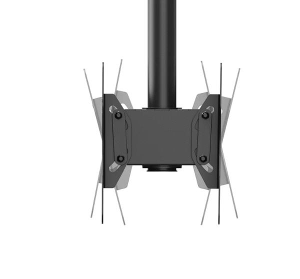 Neomounts CL35-340BL22 Dual Monitor/TV Mount Ceiling | Adjustable Height, Rotate, Tilt, Swivel | 23-42 " | Maximum weight (capacity) 45 kg | Black - Image 7