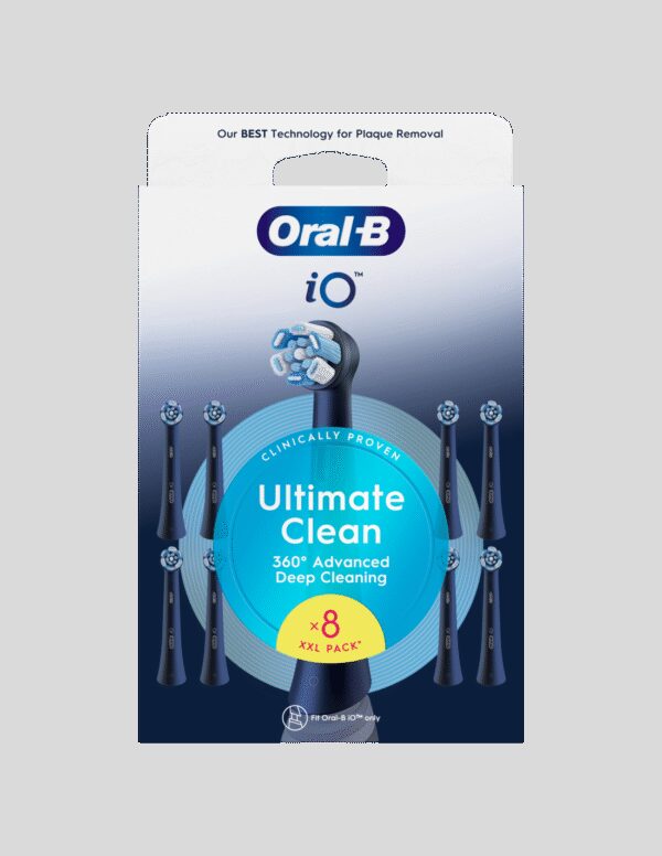 Oral-B Replaceable toothbrush heads | iO UltimateClean | Heads | For adults | Number of brush heads included 8 | Black - Image 3