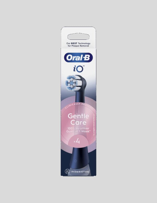 Oral-B Replaceable toothbrush heads | iO GentleCare | Heads | For adults | Number of brush heads included 4 | Black - Image 3