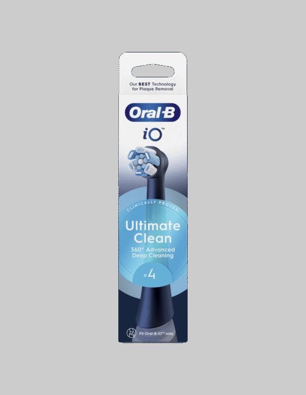 Oral-B Replaceable toothbrush heads | iO UltimateClean | Heads | For adults | Number of brush heads included 4 | Black - Image 3