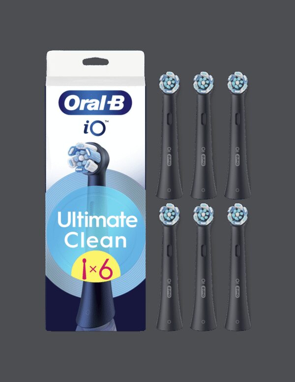 Oral-B Replaceable toothbrush heads | iO UltimateClean | Heads | For adults | Number of brush heads included 6 | Black