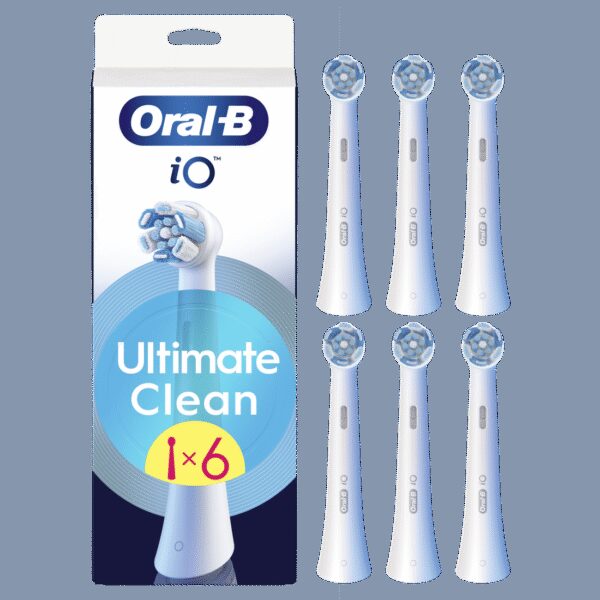 Oral-B | Replaceable toothbrush heads | iO UltimateClean | Heads | For adults | Number of brush heads included 6 | White