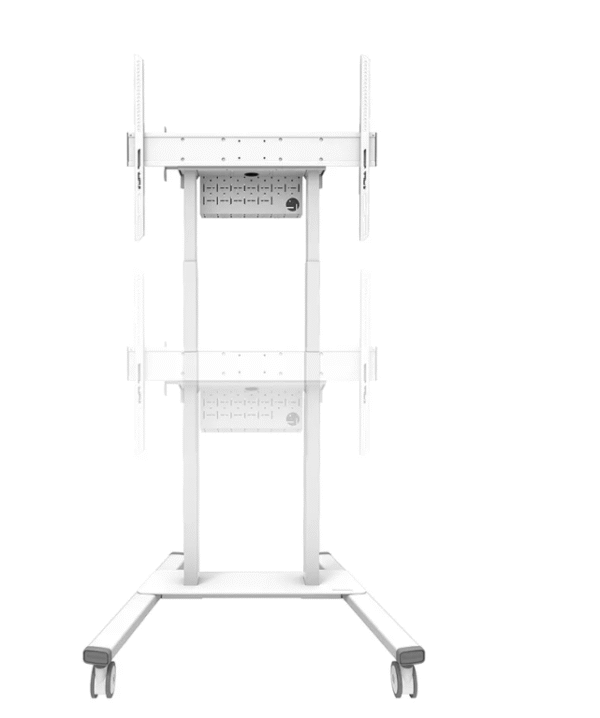 Neomounts Floor stand | FL55-875WH1 TV trolley | Adjustable Height | 55-100 " | Maximum weight (capacity) 110 kg | White - Image 7