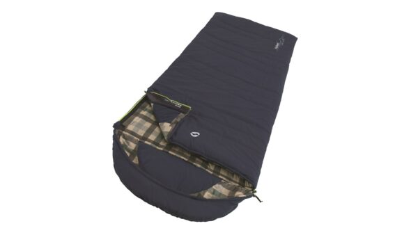 Outwell  Camper Lux  "L" Sleeping Bag  235 x 90 cm 2 way open - auto lock, L-shape Deep Blue