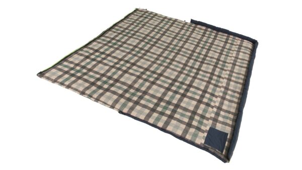 Outwell  Camper Lux  "L" Sleeping Bag  235 x 90 cm 2 way open - auto lock, L-shape Deep Blue - Image 2