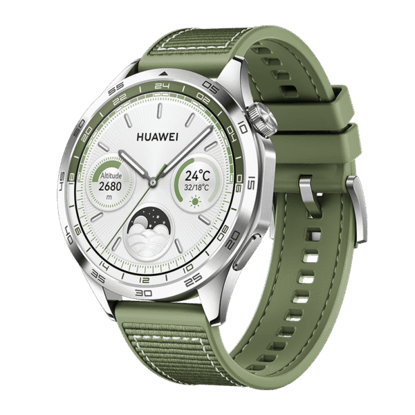 GT 4 | Smart watch | GPS (satellite) | AMOLED | 46mm | Waterproof | Green Woven
