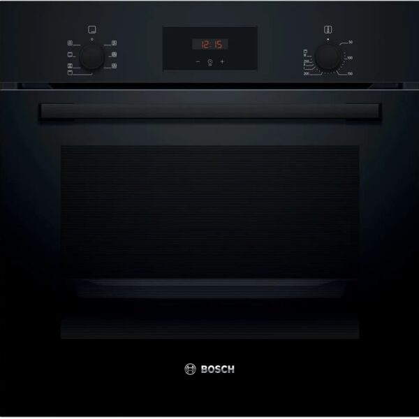 Bosch Oven | HBF133BA1 | 66 L | Electric | EcoClean | Knobs | Height 59.5 cm | Width 59.4 cm | Black