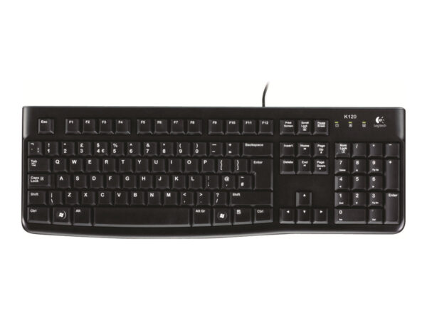 Logitech | K120 | Standard | Wired | EN/LT | 1.5 m | Black | USB Port | Lithuanian | 55 g - Image 4