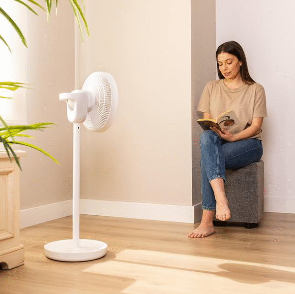 Cecotec EnergySilence 2600 Sunflower Portable Battery-powered fan | Stand Fan | Diameter 33 cm | Number of speeds 12 | Oscillation | 22 W | Remote control - Image 4